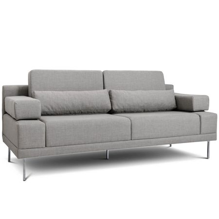 Sillon 2 Cuerpos Verona Tela Aspen Stone Antimanchas Espacity