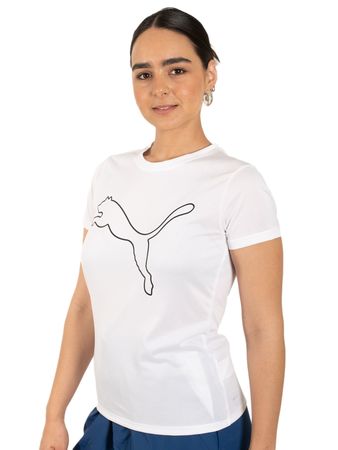 Remera Puma Tad Essentials Mujer Training Blanco