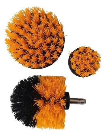 Set Juego 3 Cepillos De Nylon Para Detailing Lusqtoff L8015