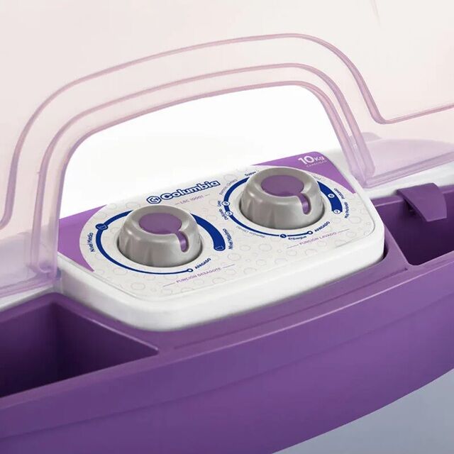 LAVARROPAS SEMIAUTOMATICO COLUMBIA LSC-10001 10 KG C/BOMBA DESAGOTE CARGA SUP - Vista 5