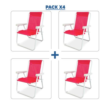 Sillon plegable infantil. Lona coversol Pack 4 unid (*)