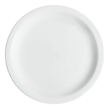 Set 6 Plato Playo 23 Cm Gastronomía Porcelana Germer Iguazu Blanco Iguazú