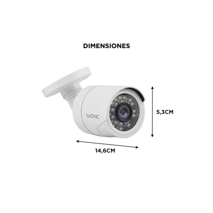 Cámaras de Seguridad x4 + DVR 8CH Gadnic SX14 Interior / Exterior IP CCTV Visión Nocturna 1Tb - Vista 6