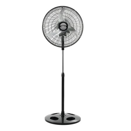 Ventilador de Pie Liliana 20" Parrilla Negra Aspas Metalicas