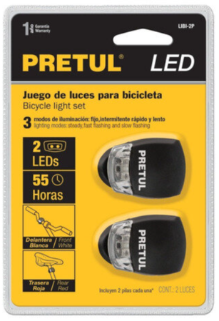 Linterna para Bicicleta Pretul - Compacta 2 Unidades