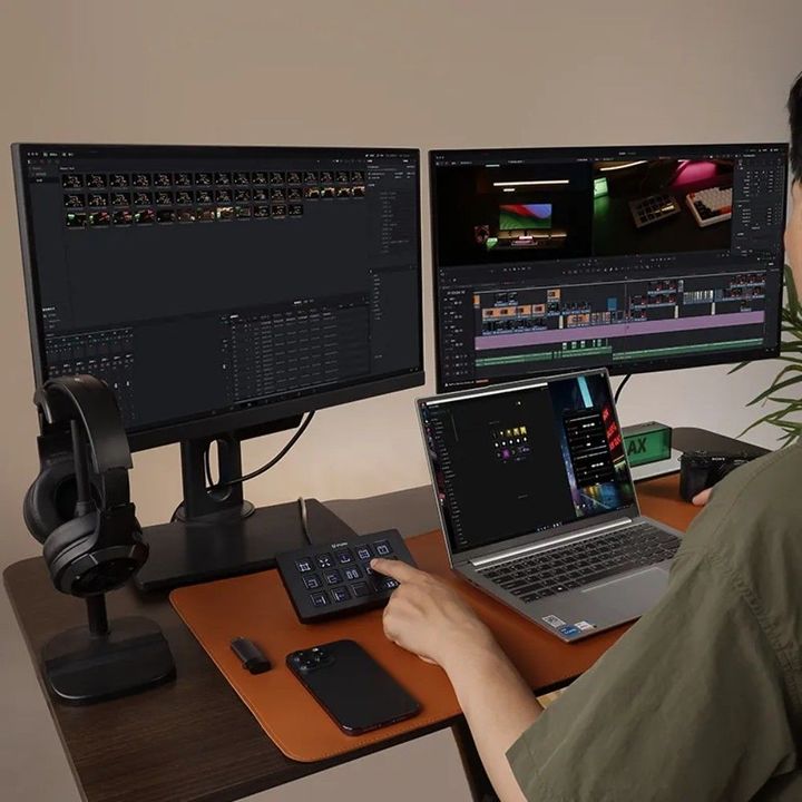 Stream Deck Ulanzi D200H 14 Teclas LCD con Hub 7 en 1 - Vista 3
