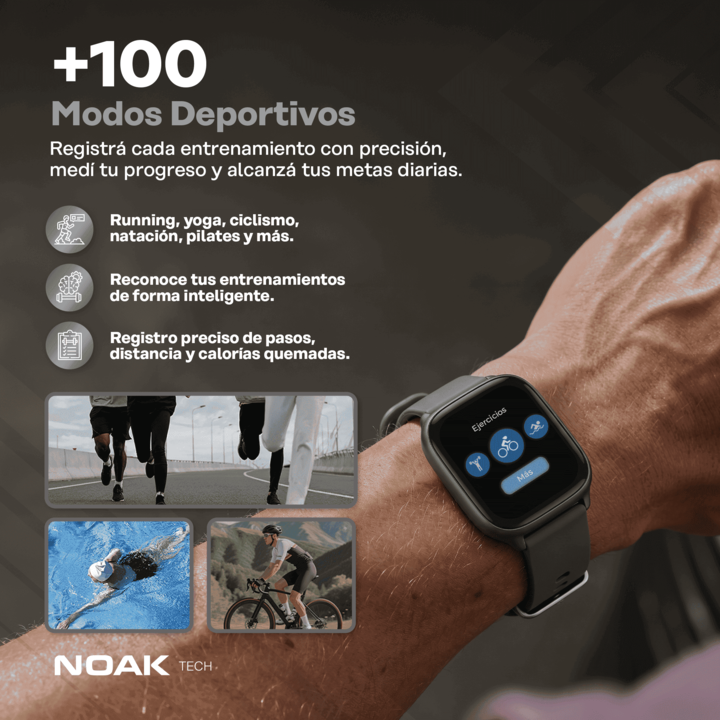 Smartwatch Noak A25 Style 1.75" Amoled 3ATM - Vista 5