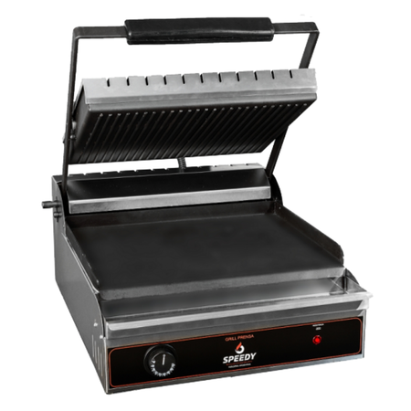 Grill Prensa Doble Contacto Speedy Acero Inoxidable 109 Plateado