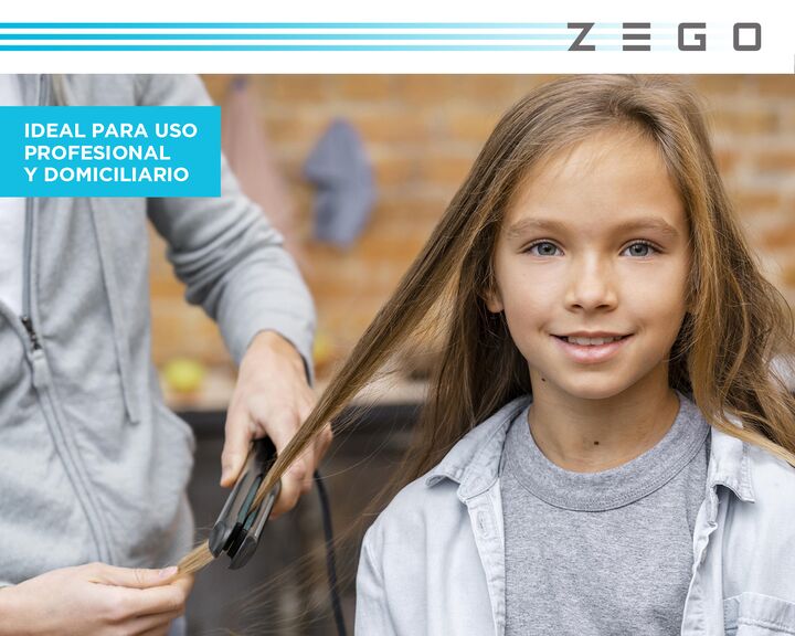 Planchita De Pelo Zego Ceramica Funcion Ion ZBP42 - Vista 4