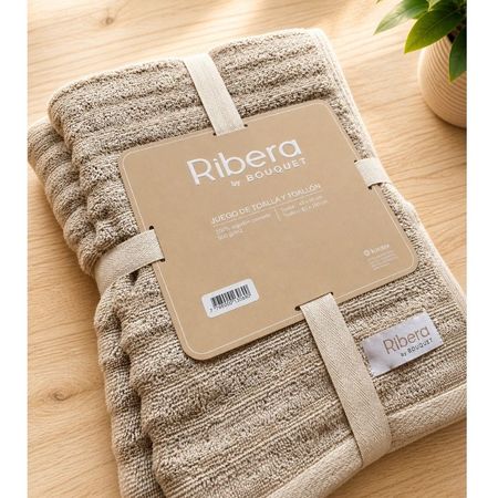 Juego de toallas Bouquet Ribera Ivory