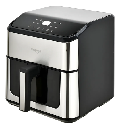 Air Fryer Freidora De Aire 8 Litros Vonne Cocina 1500w Negro Y Plata