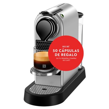 Cafetera Nespresso Citiz Silver C113-AR-SI-NE2-IMPO