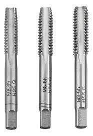 Macho de Roscar Einhell a Mano M8 x 1,25 x 56mm 3 Piezas
