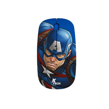 MOUSE XTECH CAPITAN AMERICA EDITION (C:AZUL XTMM340CA)