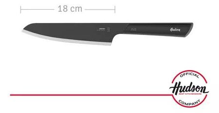 CUCHILLO CHEFF LINEA 7 DESIGN HUECO INOX C/ANTIADHERENTE NEGRO