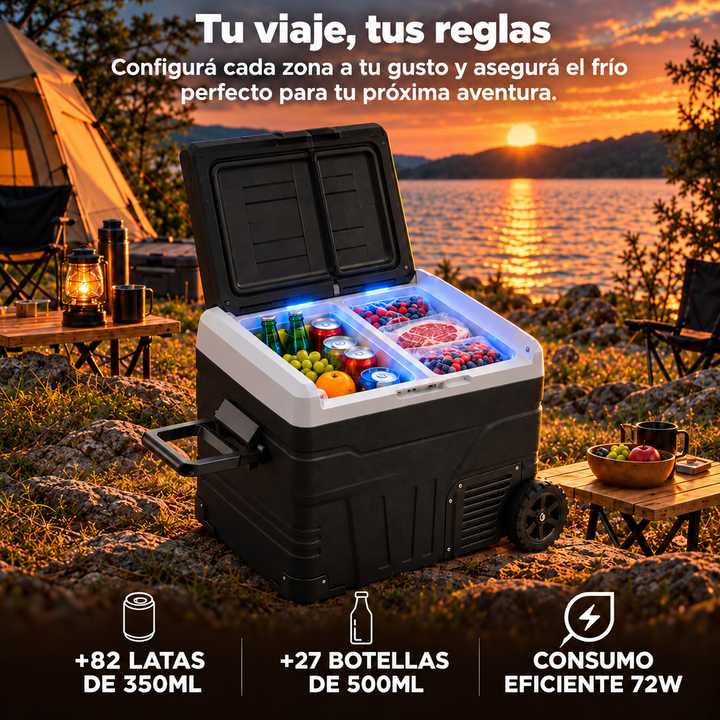 Heladera portátil Terra Outdoors Capacidad 50 Litros 12/24V/220V -20°C - Vista 2