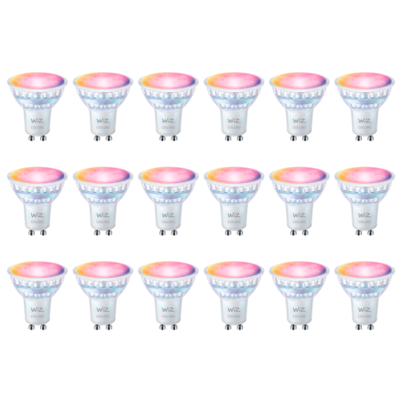Pack X18 Lampara Smart Led Dicroica Wifi Color 4.7w Wiz Gu10