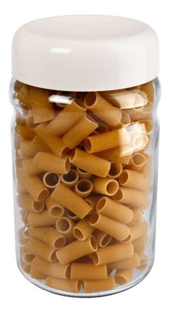 Frasco Vidrio Hermético 1400 Cc Cierre Rosca Tapa Plástica Crema