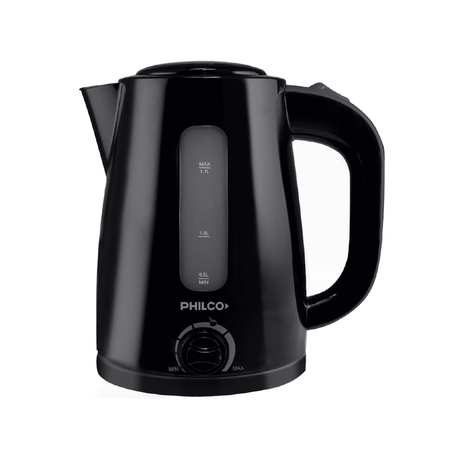 Pava Electrica Atma 1.7 Litros con Corte Mate Negra
