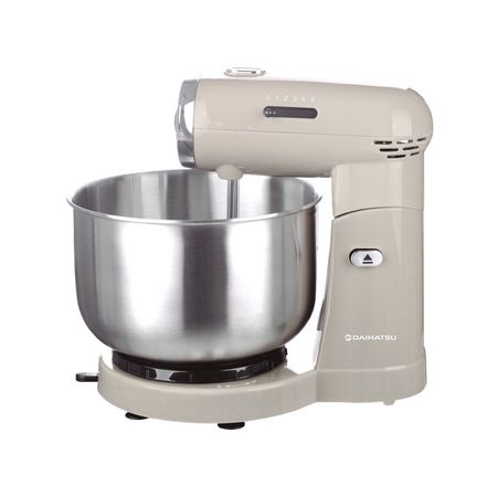 Batidora de pie Daihatsu HM780c 350W Cake Boss con bowl de acero 3,5 L crema