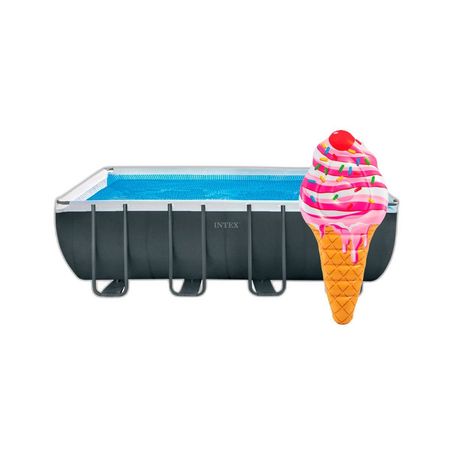 Combo Pileta Intex 17203L 549x274x132 + Colchoneta Inflable 224x107