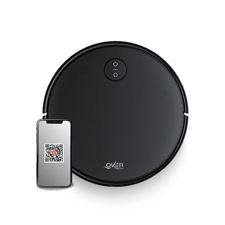 Aspiradora Robot Inteligente Overtech Ov-r20 Control Via App, 200pa, Sensor Anti Caida, 3 En 1, Barre Trapea Y Aspira