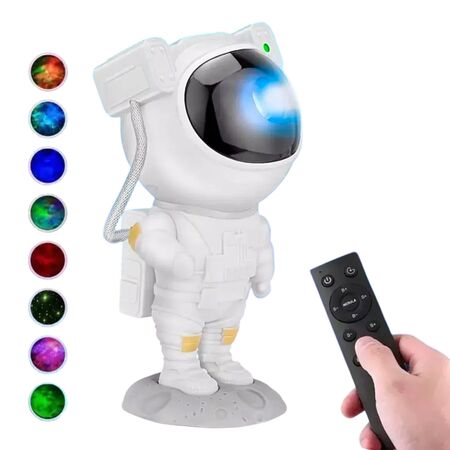 Proyector Astronauta Galaxia Gadnic Lámpara 7 Colores LED 5W