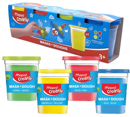Masa Maped Classic Col Creativ Pot 114G X4