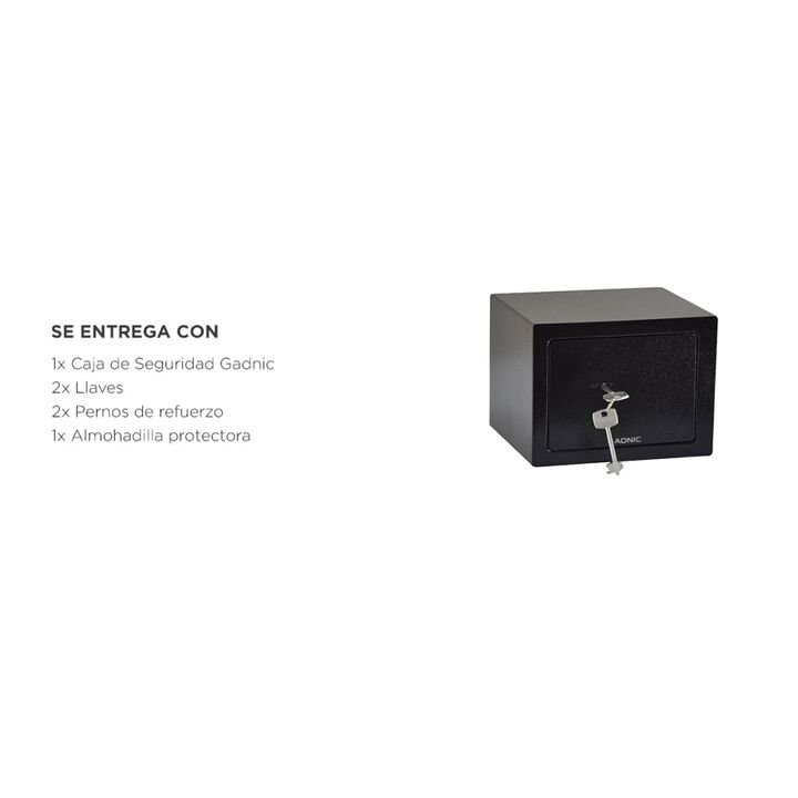 Caja Fuerte Gadnic Seguridad Reforzada Abulonar Pared - Vista 7