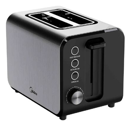 Tostadora Electrica Midea 950W Inox BT-MM2XAR1