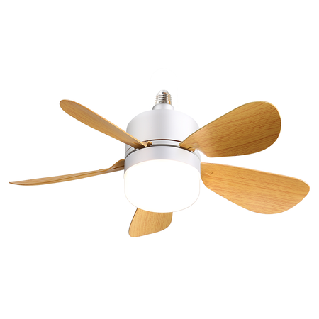 Foco Ventilador Lampara Led 3 Color Rosca Zego Eolo Control