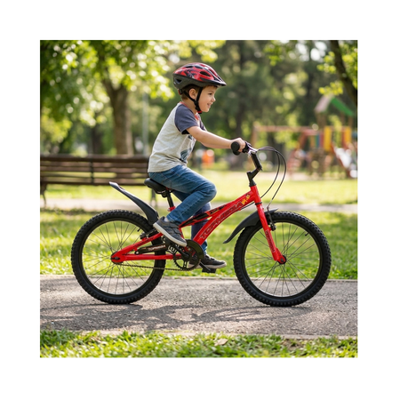 Bicicleta Infantil TopMega Crossboy Rodado 20 Rojo