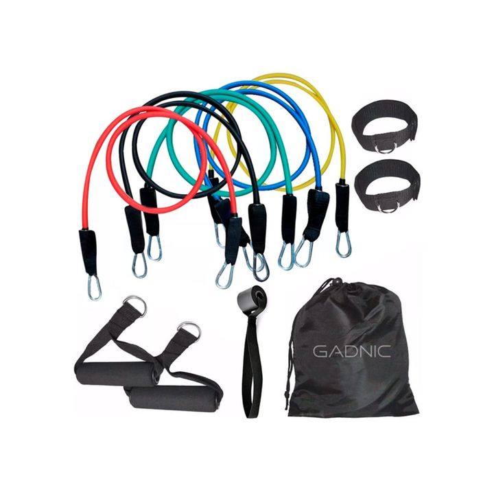 Bandas Elásticas Gadnic Kit x5 1.2mts 5 Intensidades + Anclajes y Accesorios - Vista 7