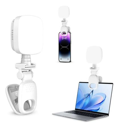 Luz Led Selfie Clip Ideal Celular Fotos Videos Streaming