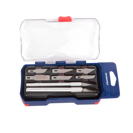 Set de herramientas Cutter/trincheta hobbista 8pzs WORKPRO