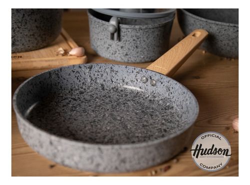 Nueva Sartén 28 Cm Stone Aluminio C/ Antiadherente Hudson Gris - Vista 3
