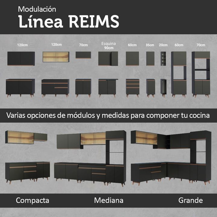 Alacena Cocina Madesa Reims 2 Puertas 120 Cm - Vista 8