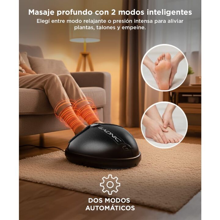 Masajeador Gadnic Foot Massage Luxury Para Pies 2 Modos Terapia Calor 220v 60w - Vista 5