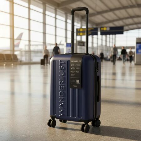 Valija Wanderlust Hard Abs 20 Pulg Expandi Azul Oscuro 41105