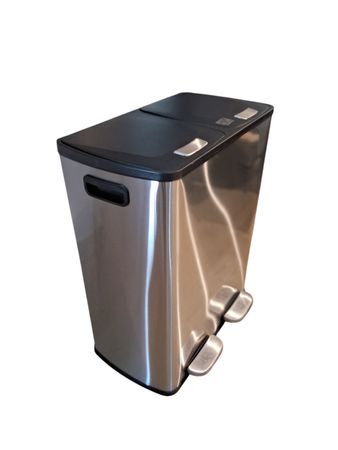 Cesto de Basura con Pedal Ezego Acero Inox 60L RM289