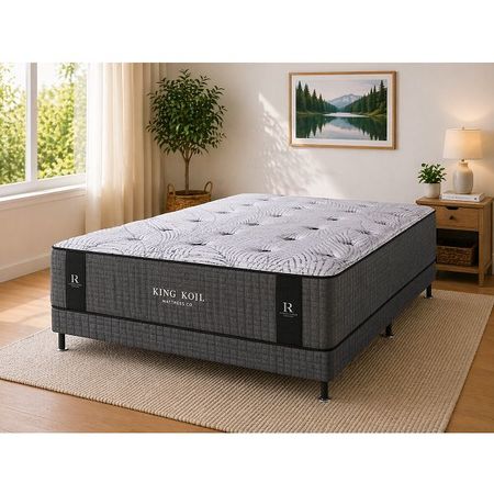 Colchón + Sommier Resortes 2 Plazas King Koil Lexington 130x190x37 130kg