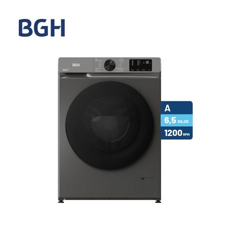 Lavarropas BGH Inverter Automático Silver 6,5kg