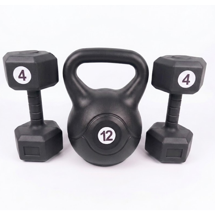 Combo Pesa Rusa 12 kg + Par de Mancuernas 4 kg - Vista 1