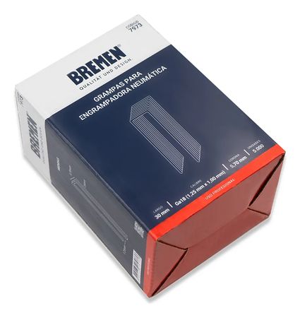 Grampas 5.7mm x 30mm x 5000 Unidades para Engrampadora Wembley 