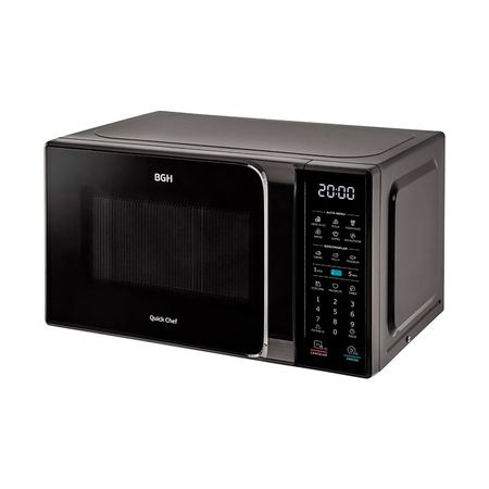 Microondas Digital BGH 20 Litros 700W Timer Negro B120DN20
