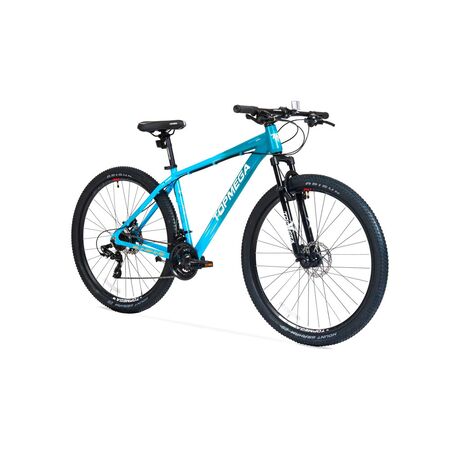 Bicicleta Mountain Bike Topmega Sunshine Aluminio Talle M R29 21vel Alum Celeste
