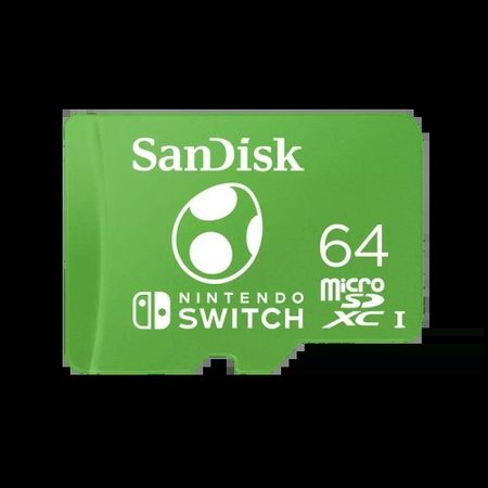 Tarjeta de Memoria Sandisk MicroSDXC 64GB Nintendo Switch Yoshi