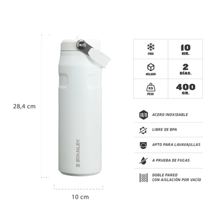 Botella Termica Stanley Original Acero Inoxidable Aerolight Flip 710ML Frost