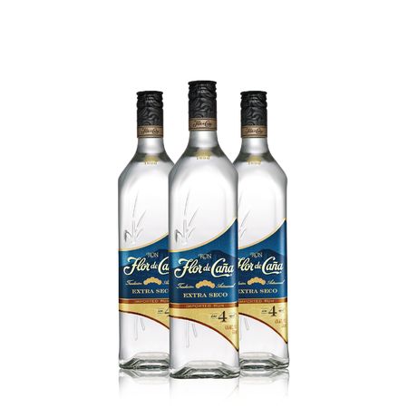 Ron Flor de Caña Blanco Caja x 3