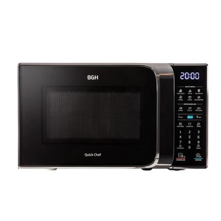 Microondas Digital Bgh 20 Litros Negro B120dn20i